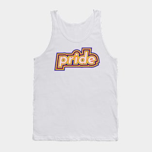 LGBTQ Pride Word with Pride Flag Tank Top